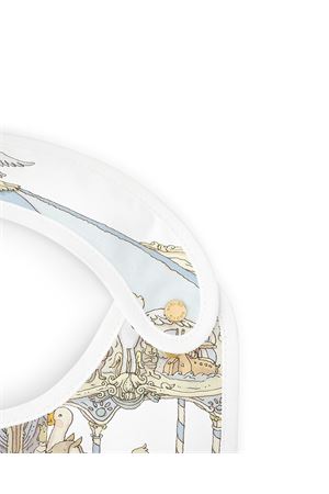 Satin Bib - Carousel Blue ATELIER CHOUX PARIS KIDS | SATINBIBBLUE